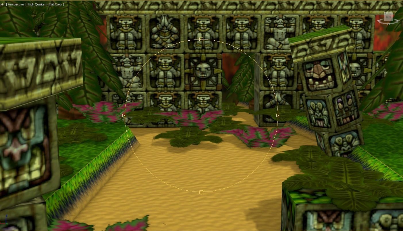 Crash Bandicoot Forest Scene Low-poly 3D model_1