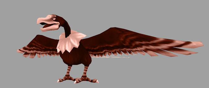 model gird fantasy Low-poly 3D model