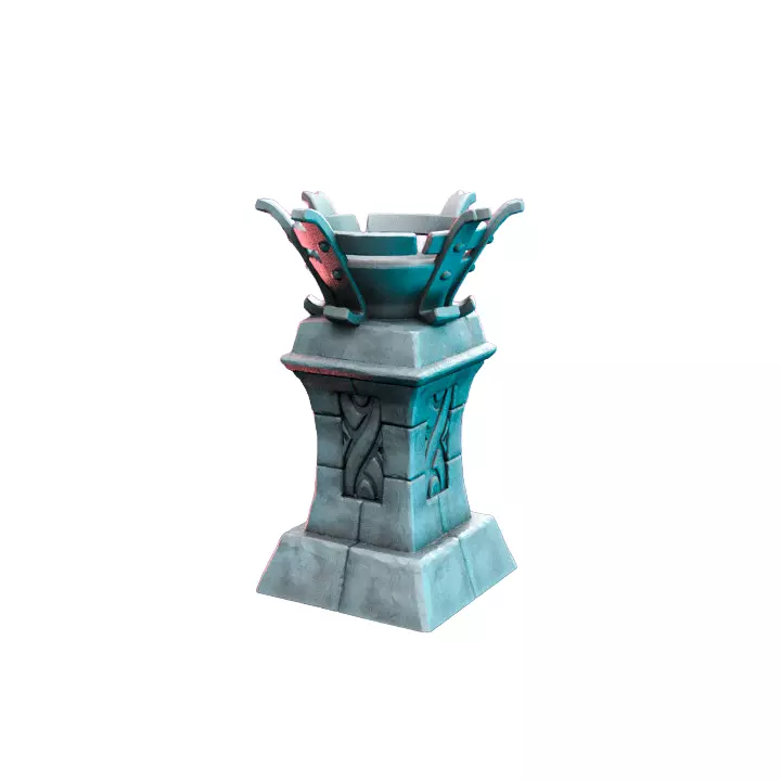 Underwater Brazier VI - Resin Miniature Figurine 3D print model