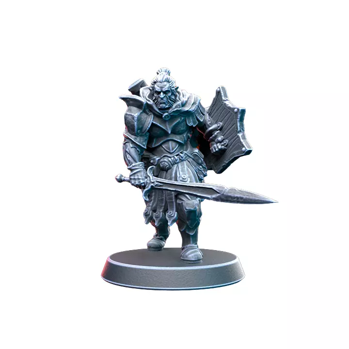 Hobgoblin On 1 Inch Base III - Detailed Tabletop Figurine 3D print model