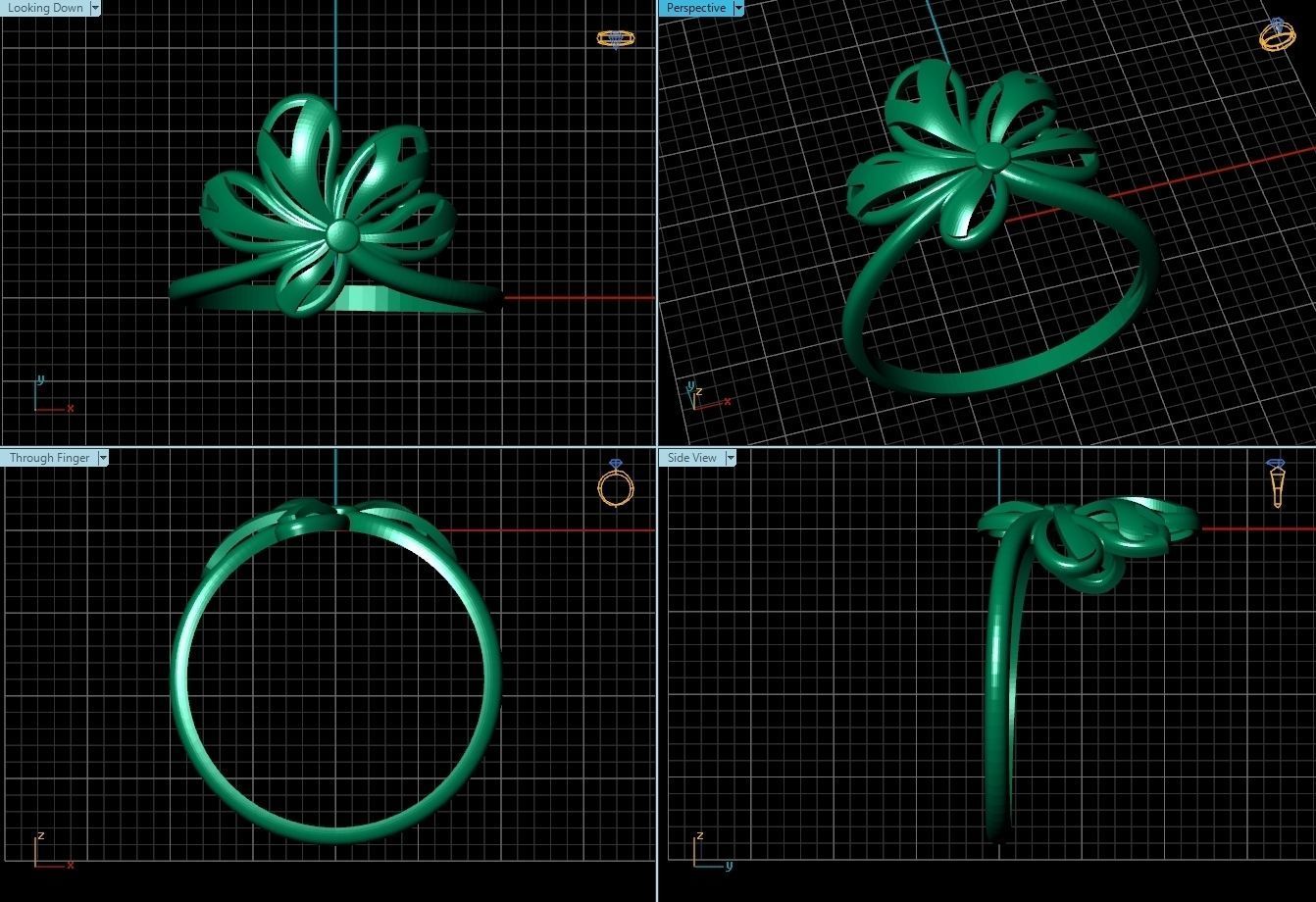 Ring R0049 3D print model_3