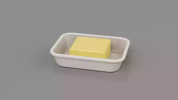 Cozy Baking Set Props Low-poly 3D model 7