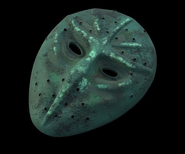 Mask of ninjas Low-poly 3D model