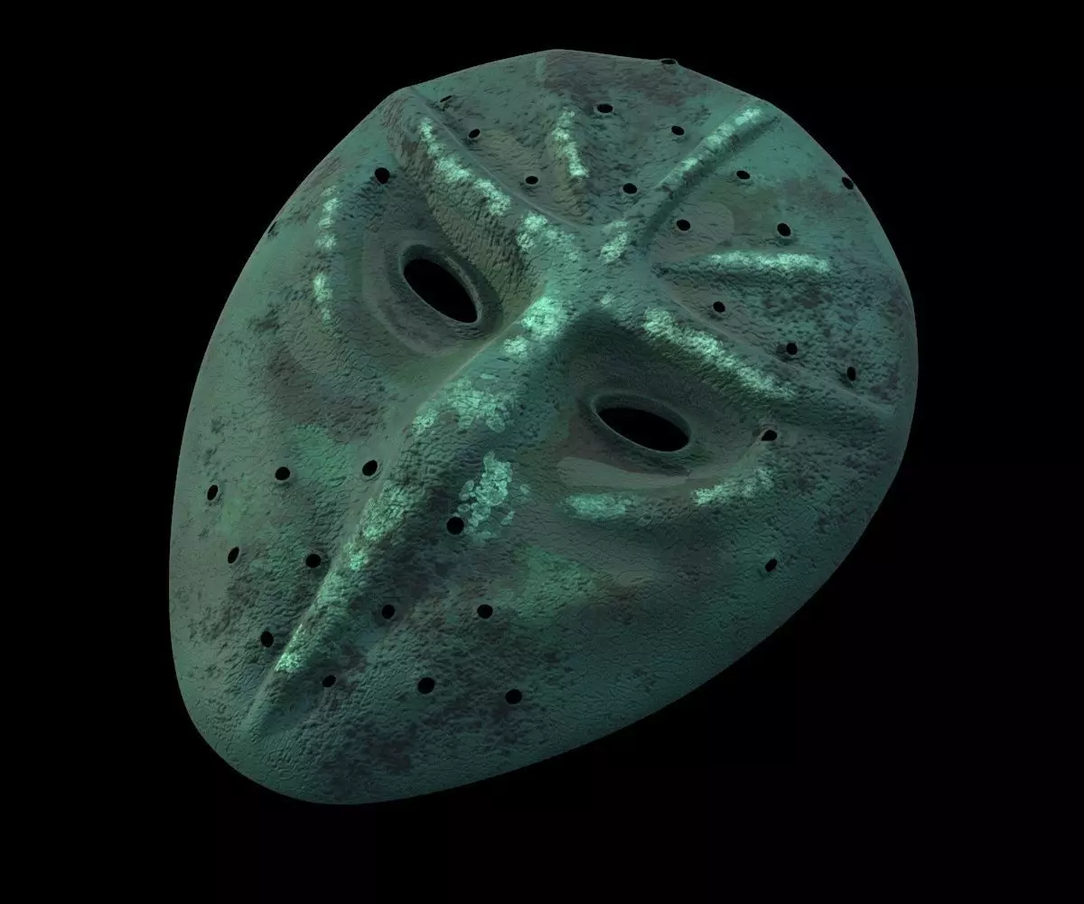 Mask of ninjas Low-poly 3D model_0