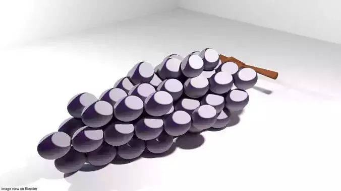 Mediterranean Fruit - Grape 3D model