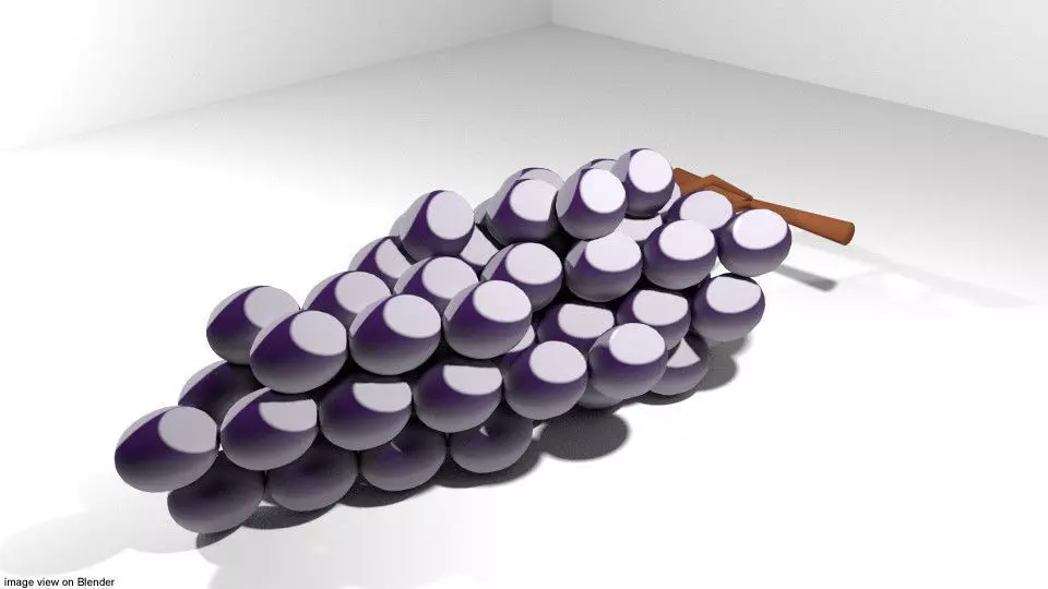 Mediterranean Fruit - Grape 3D model