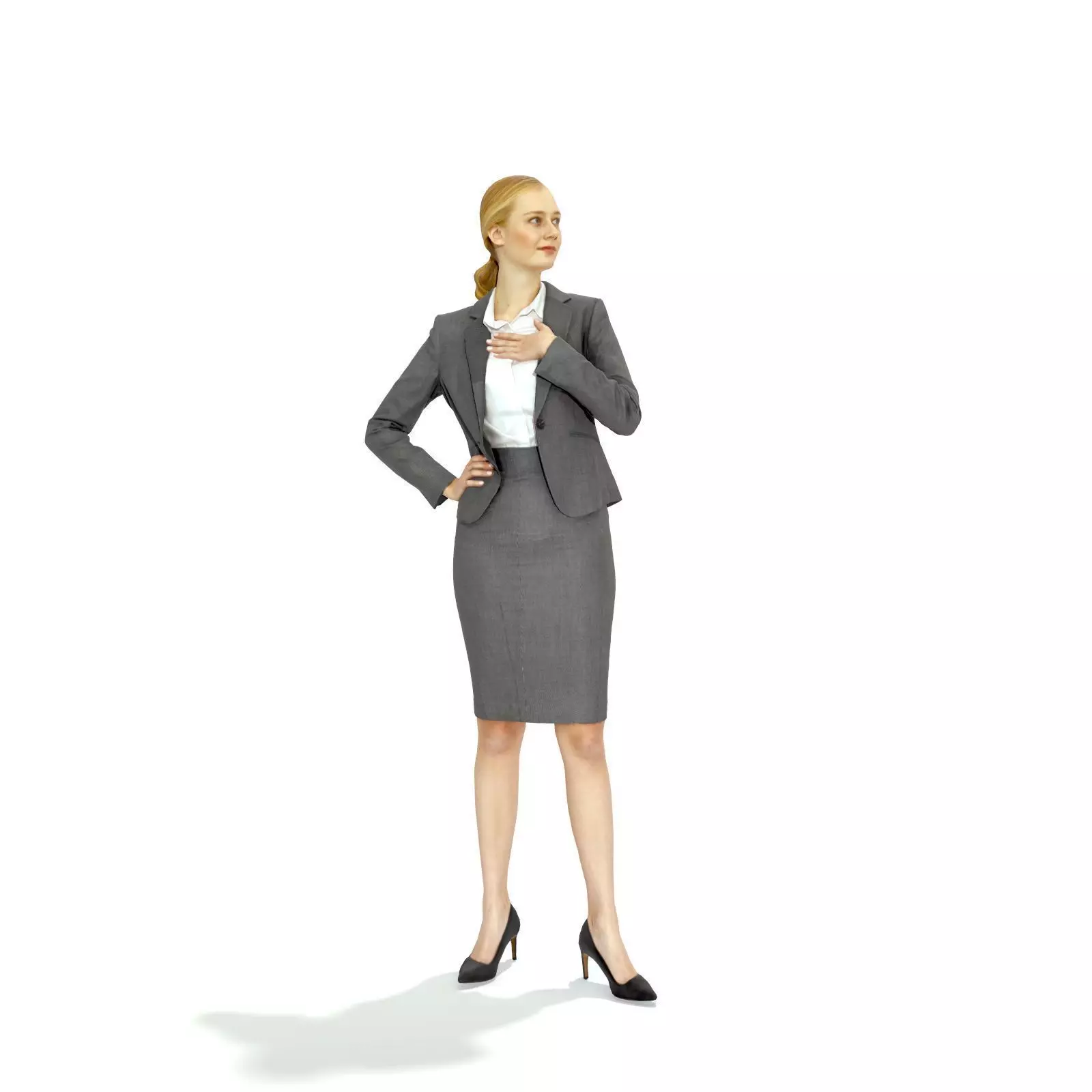 Business woman in a grey suit BWom0317-HD2-O01P01-S 3D model_0
