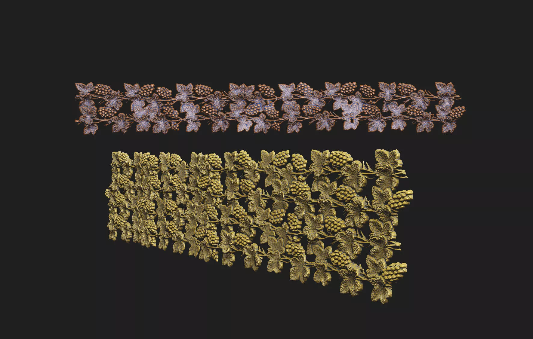 grape-relief vine-3d-model grapevine-stI decorative-relief 3D print model