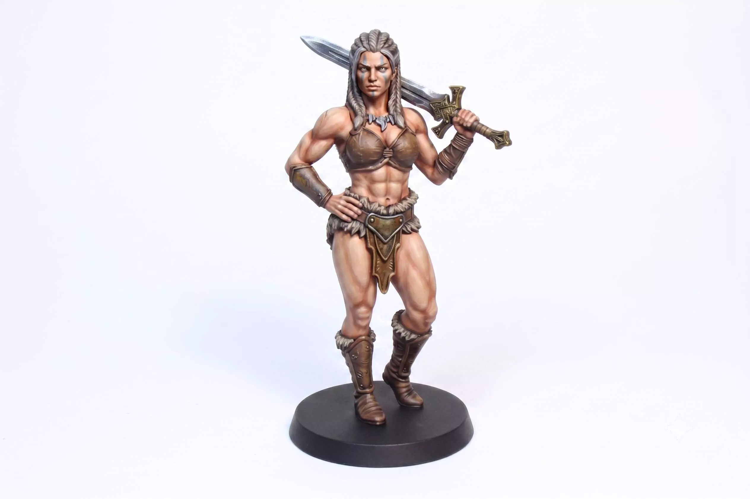 Warrior woman sculpture 4 3D print model