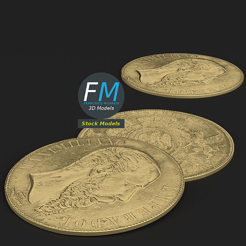 Gold coins 3D model
