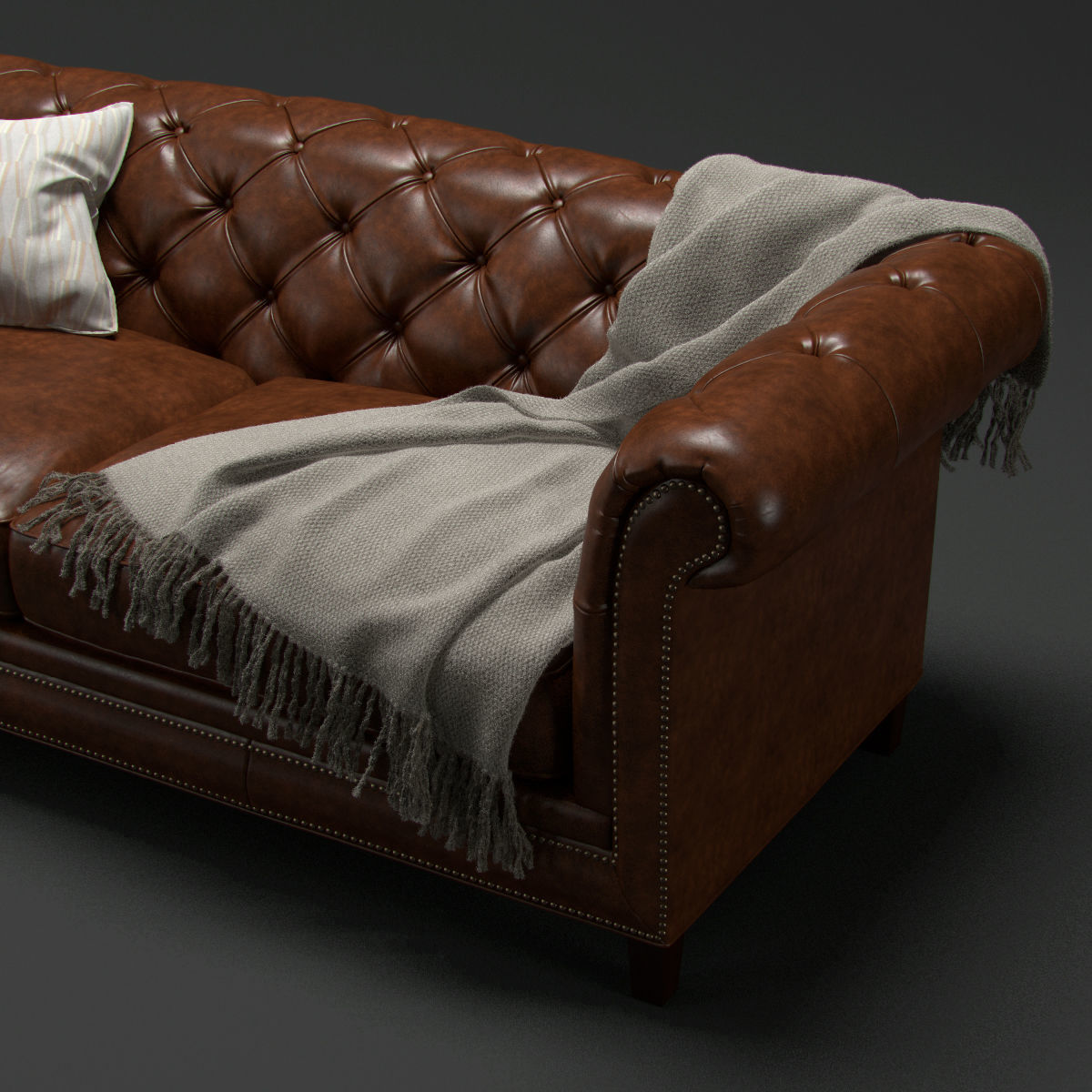 Chesterfield Sofa 3D model_3