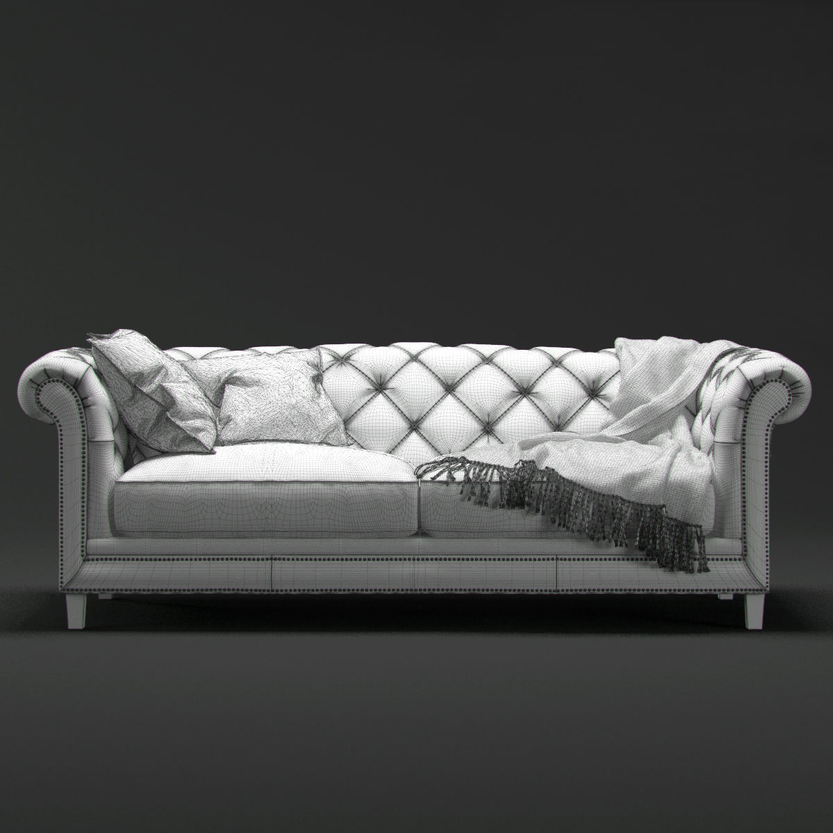 Chesterfield Sofa 3D model_4