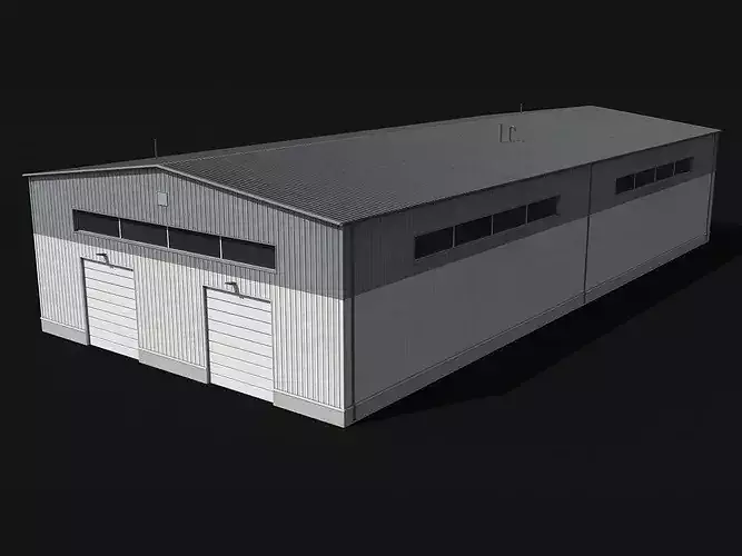 Industrial Building 69 PBR Low Poly