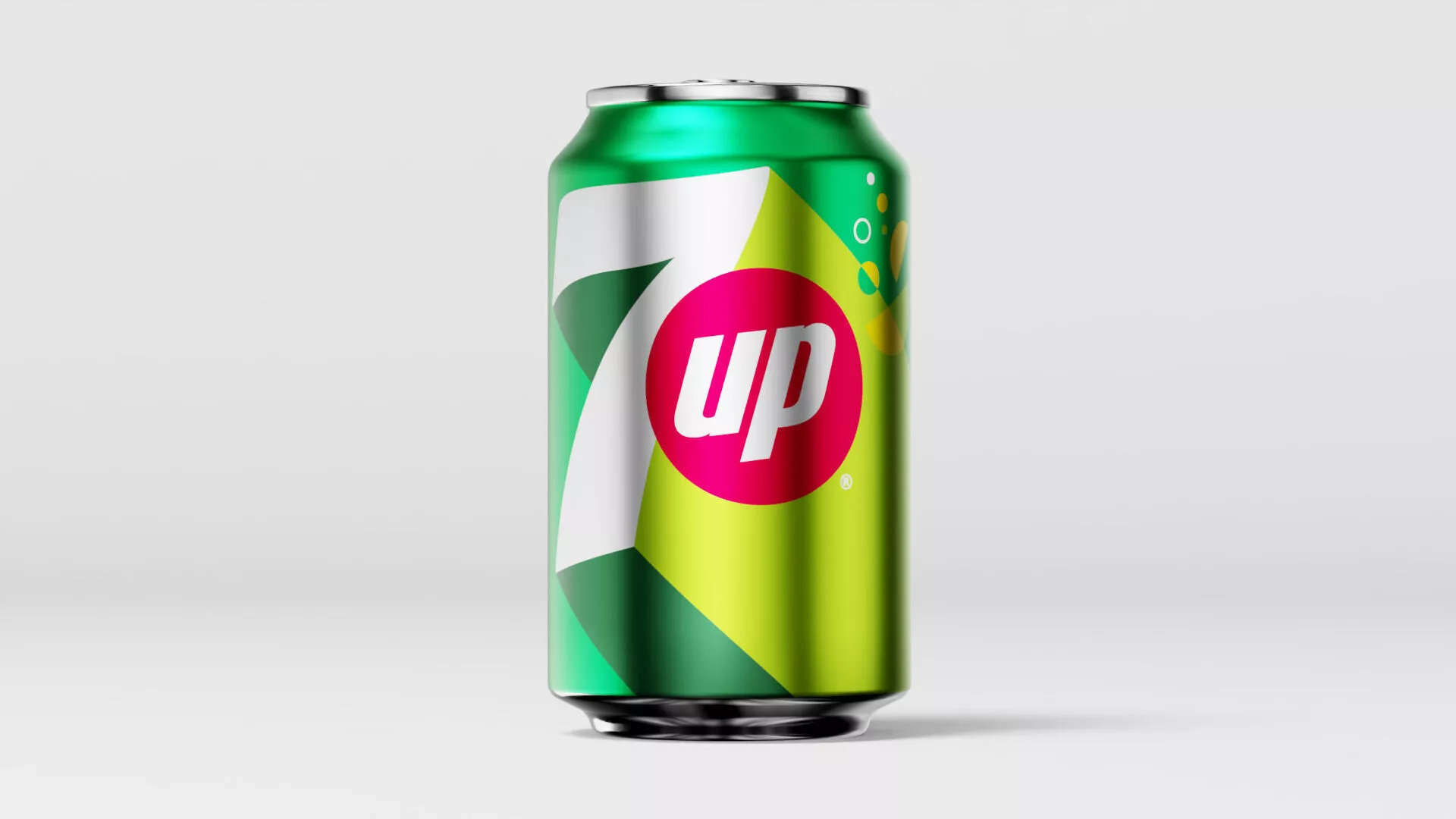 7up 330ml 3D model