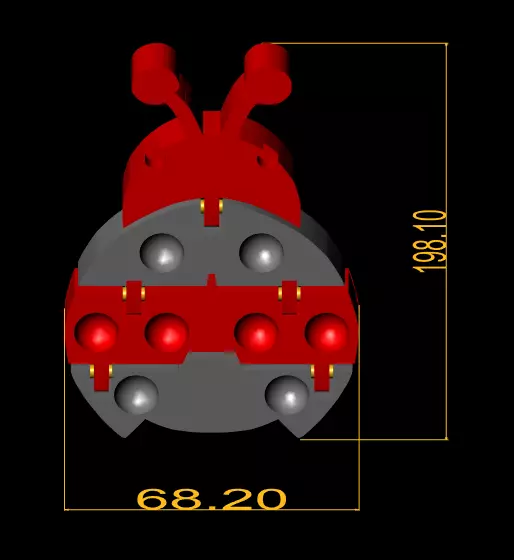 Ladybug Figure 3D print model