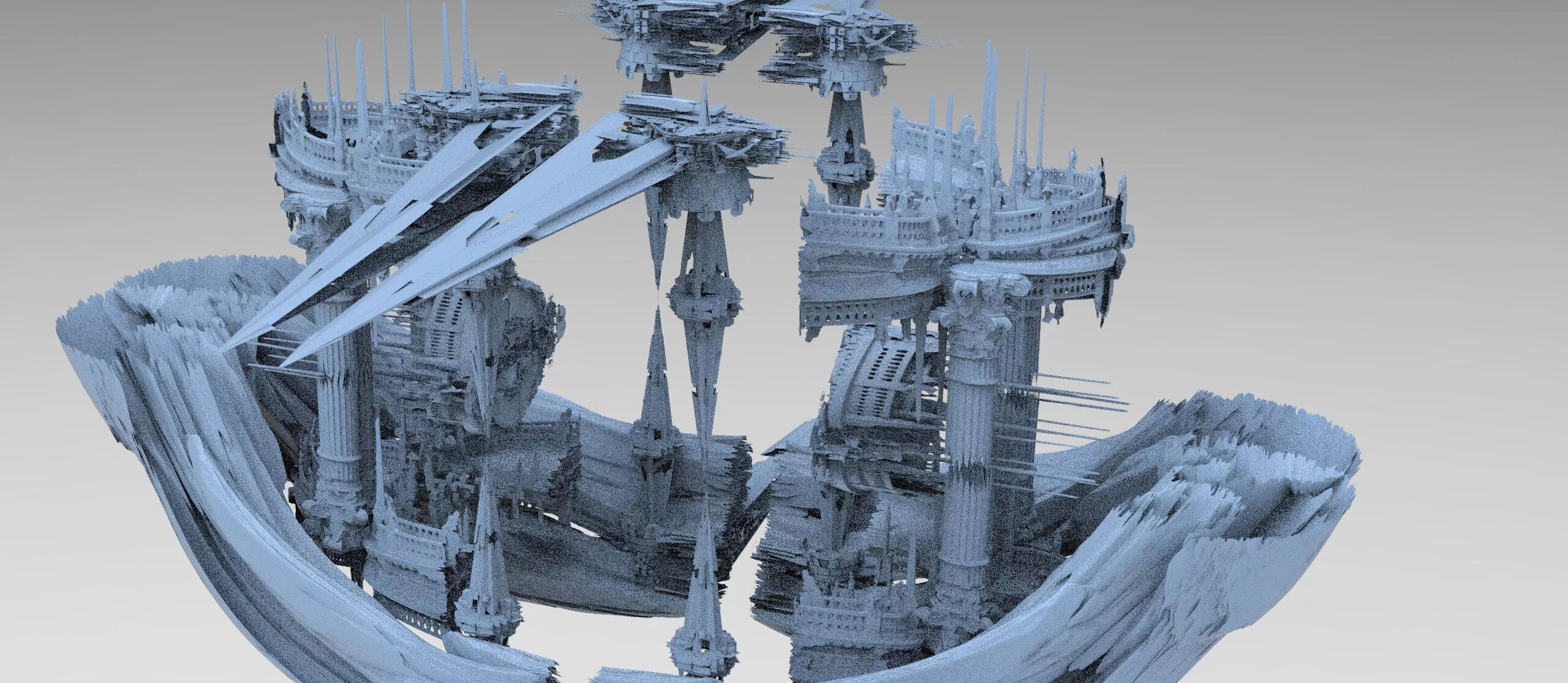 Starship heraldry garden array 1 3D model
