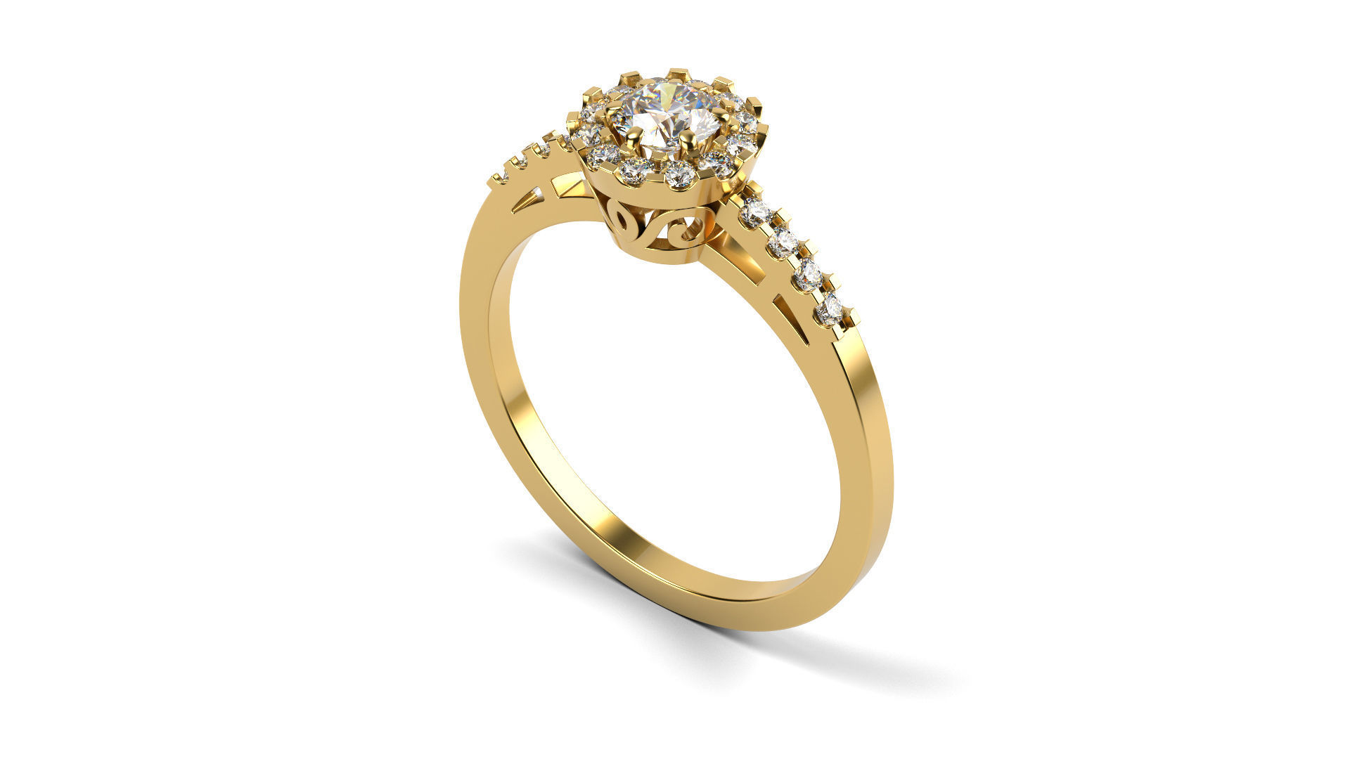 Semi Mount Ring 3D print model_1