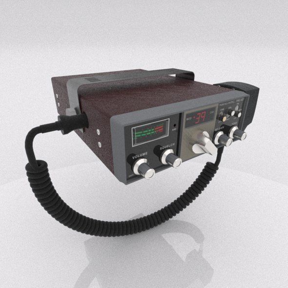 TRC-427 Citizens Band Radio 3D model_1