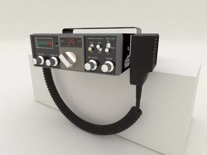 TRC-427 Citizens Band Radio 3D model_0