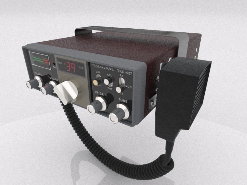 TRC-427 Citizens Band Radio 3D model_2