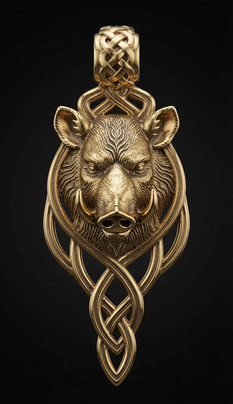 Gullinbursti Boar Pendant Norse Symbol of Prosperity 3D print model