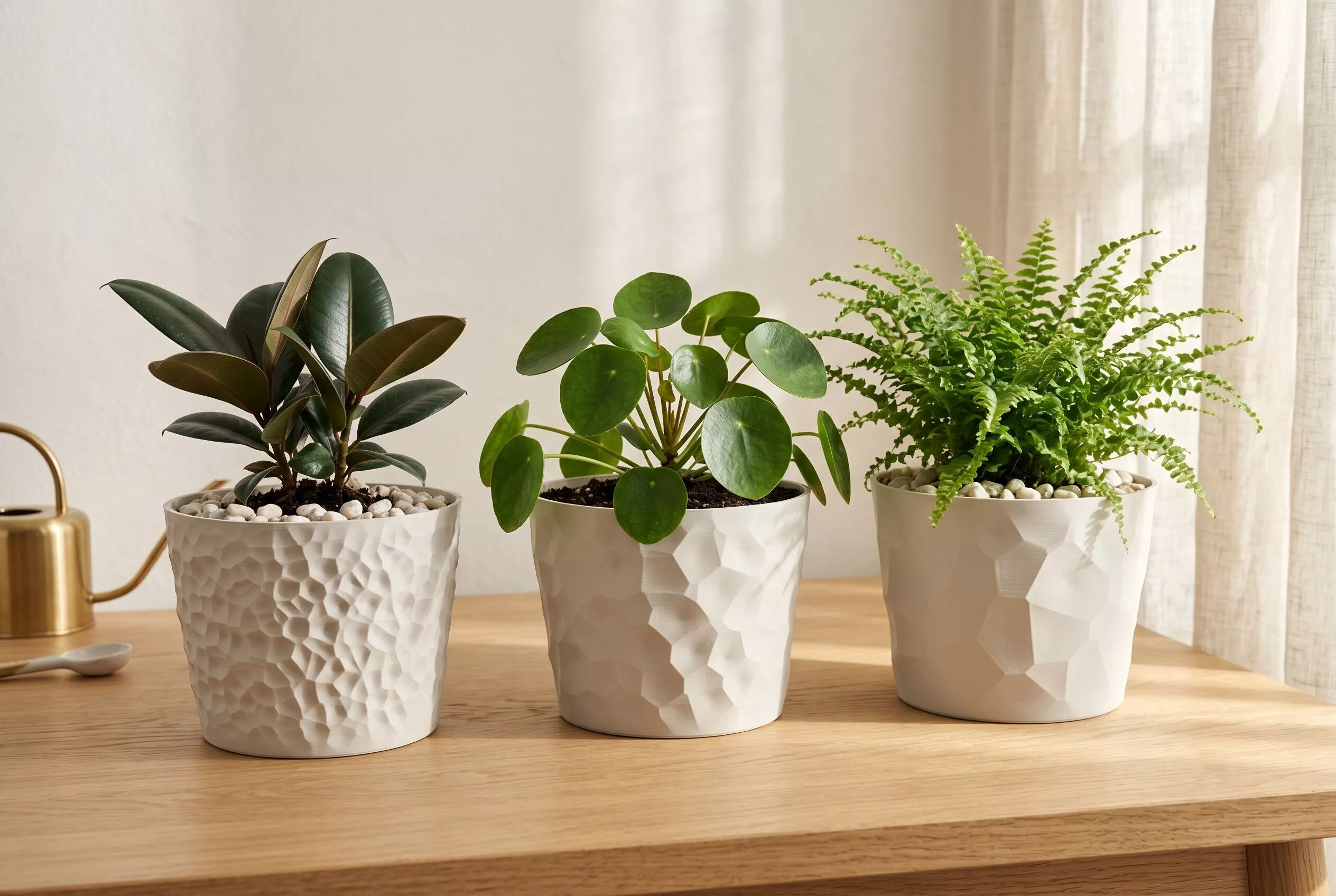 Modern Geometric Planter Set of 3 3D print model