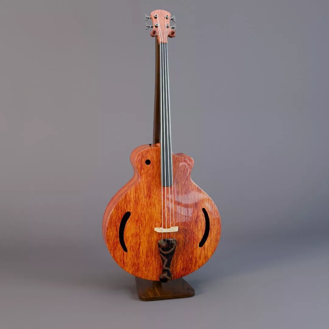 Bass Acoustic Guitar 3D model