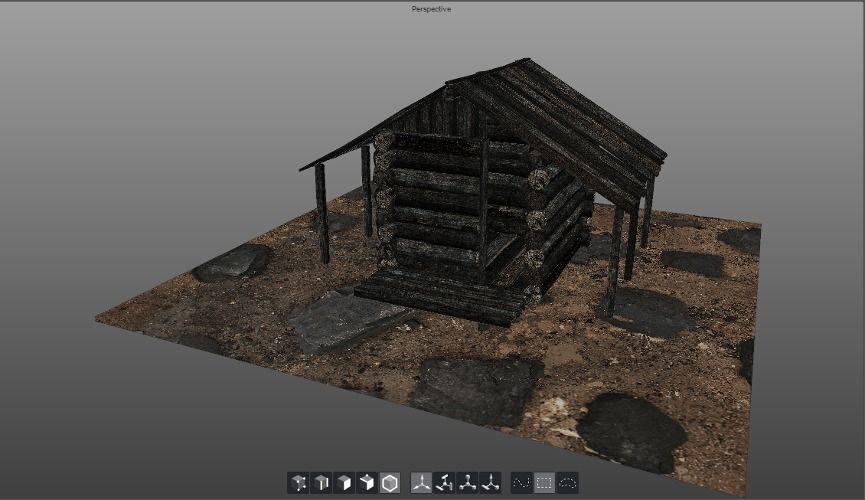 Lumber Kit - Dry Rot Texture Low-poly 3D model_3