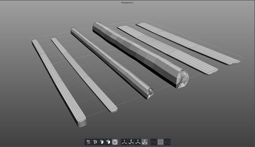 Lumber Kit - Dry Rot Texture Low-poly 3D model_5