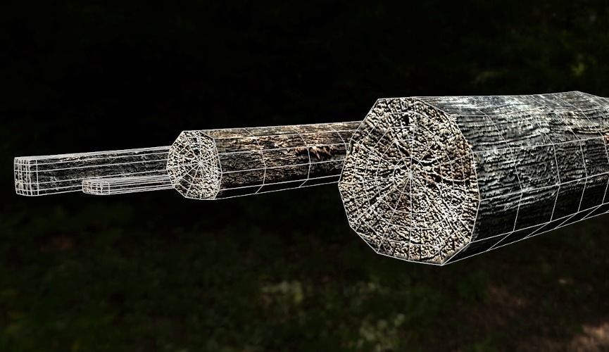 Lumber Kit - Dry Rot Texture Low-poly 3D model_8