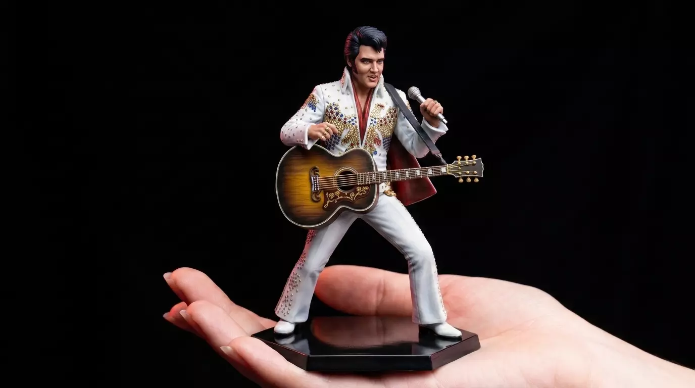 The King of Rock and Roll Elvis Las Vegas Legend 28mm 32mm 75mm 3D print model