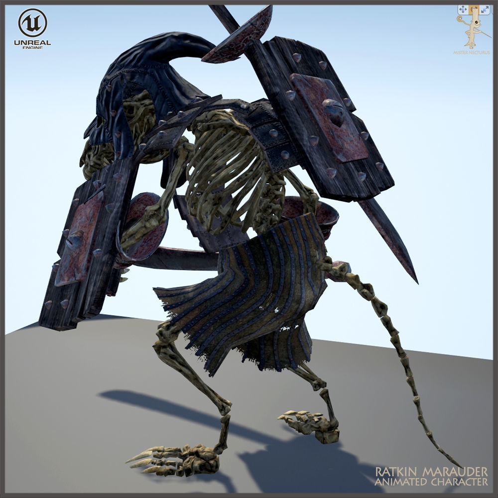 Ratkin Marauder Low-poly 3D model_20
