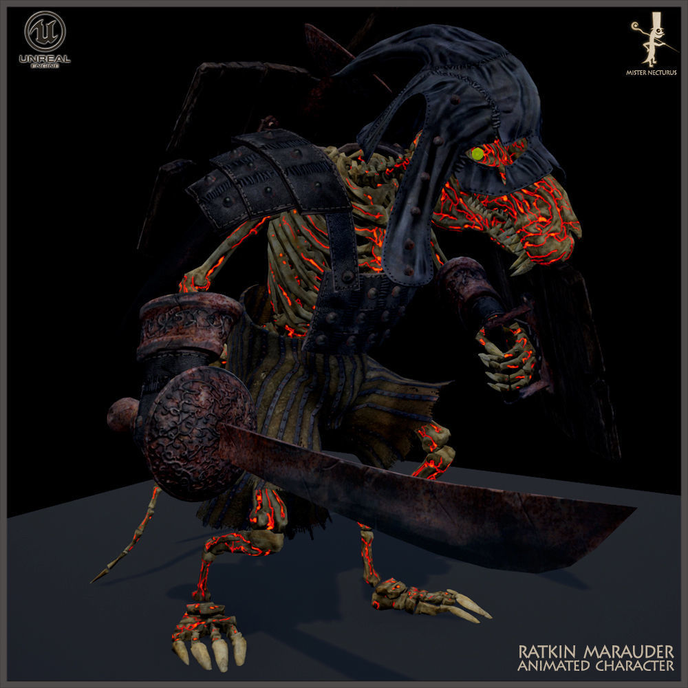 Ratkin Marauder Low-poly 3D model_22