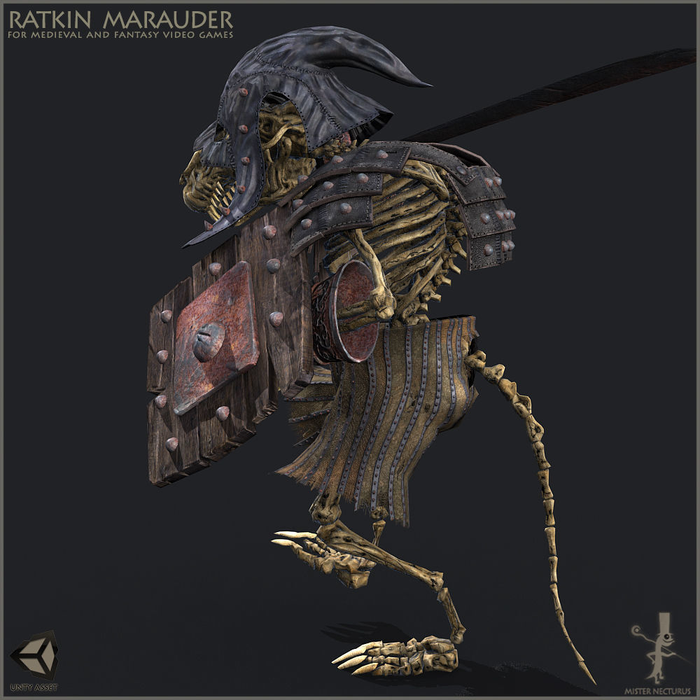 Ratkin Marauder Low-poly 3D model_8