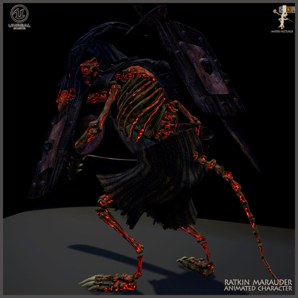 Ratkin Marauder Low-poly 3D model_21