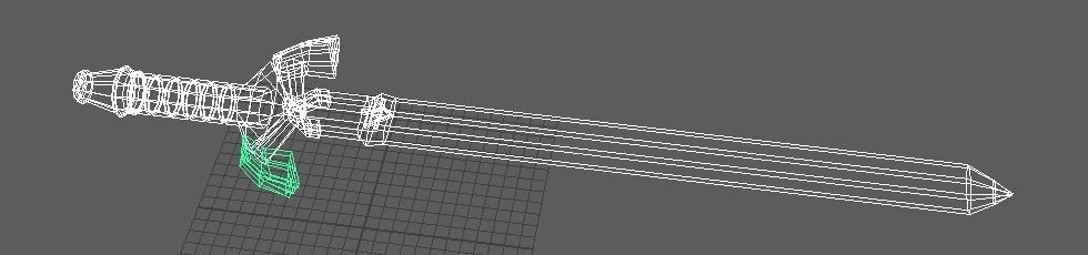 Master Sword  Low-poly 3D model_6