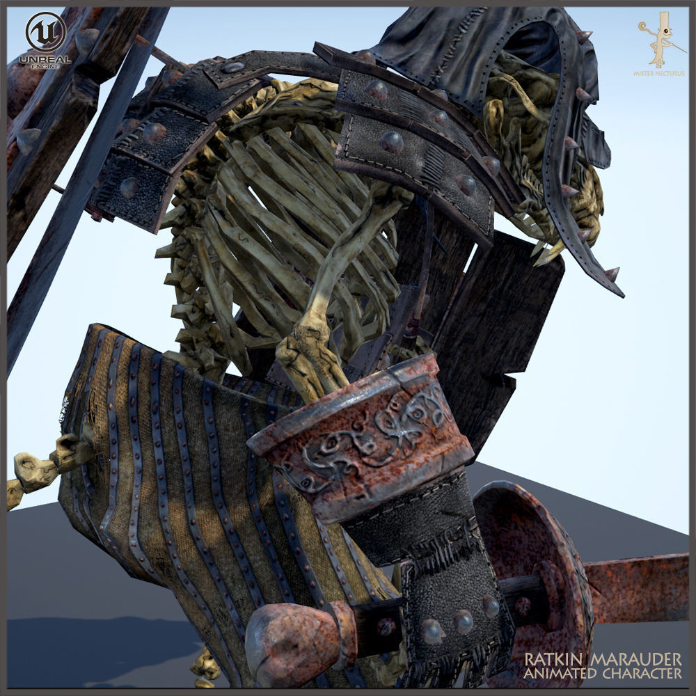 Ratkin Marauder Light Version Low-poly 3D model_22