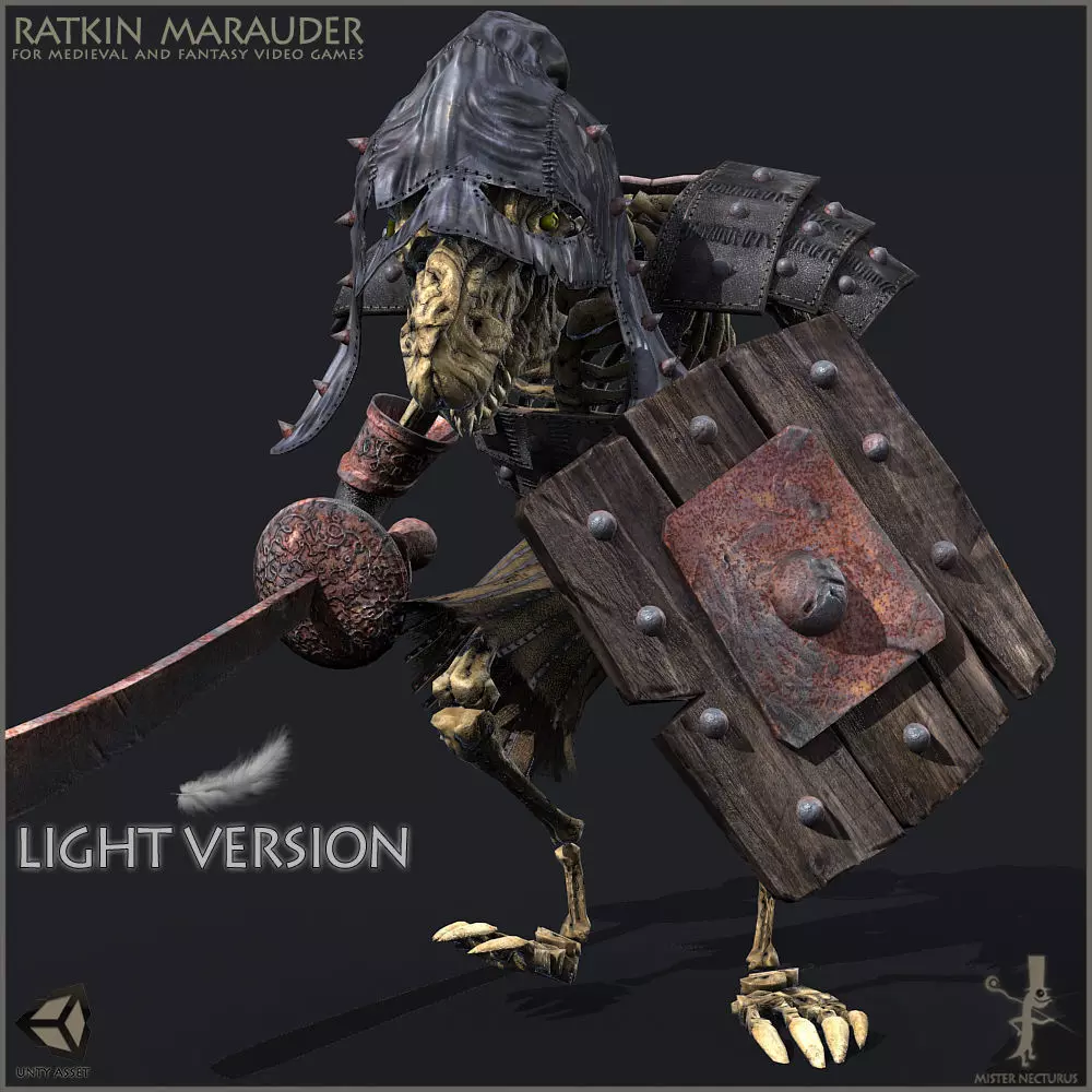 Ratkin Marauder Light Version Low-poly 3D model_0