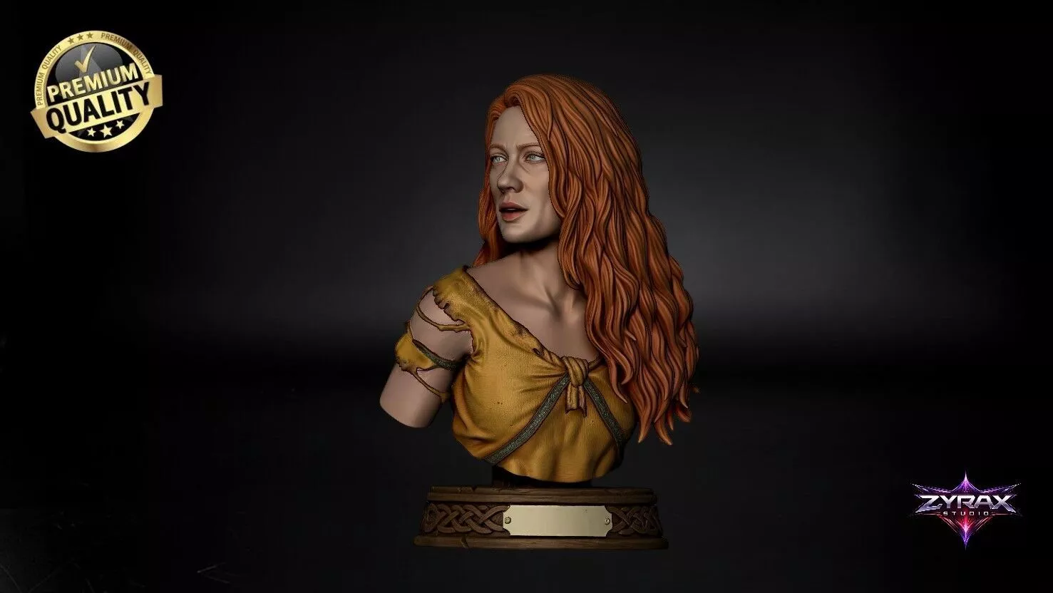Laufey The Just Bust STL Faye God of War 3D Printable Model 3D print model