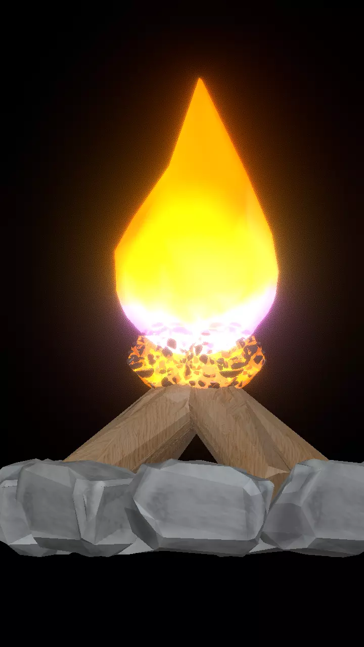 campfire 3D model