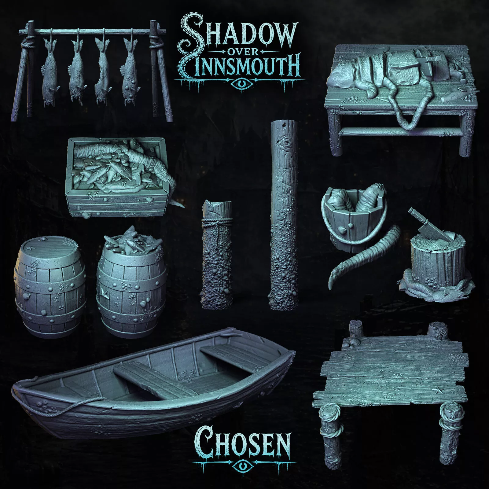 Shadow over Innsmouth - Hybrid Folks of Innsmouth 3D print model