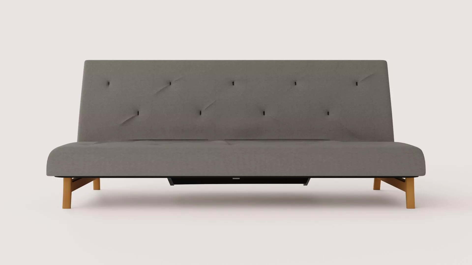 Aslak sofa bed with fixed upholstery Low-poly 3D model