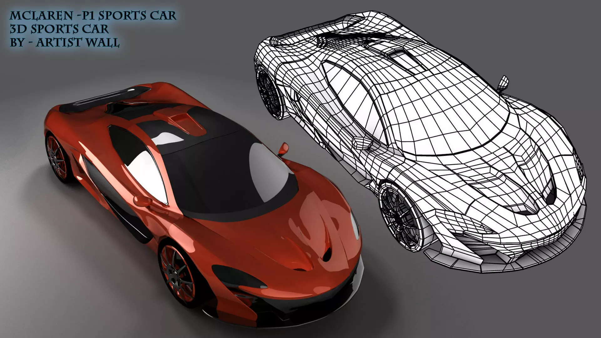 McLaren-p1 3D CAR 3D model