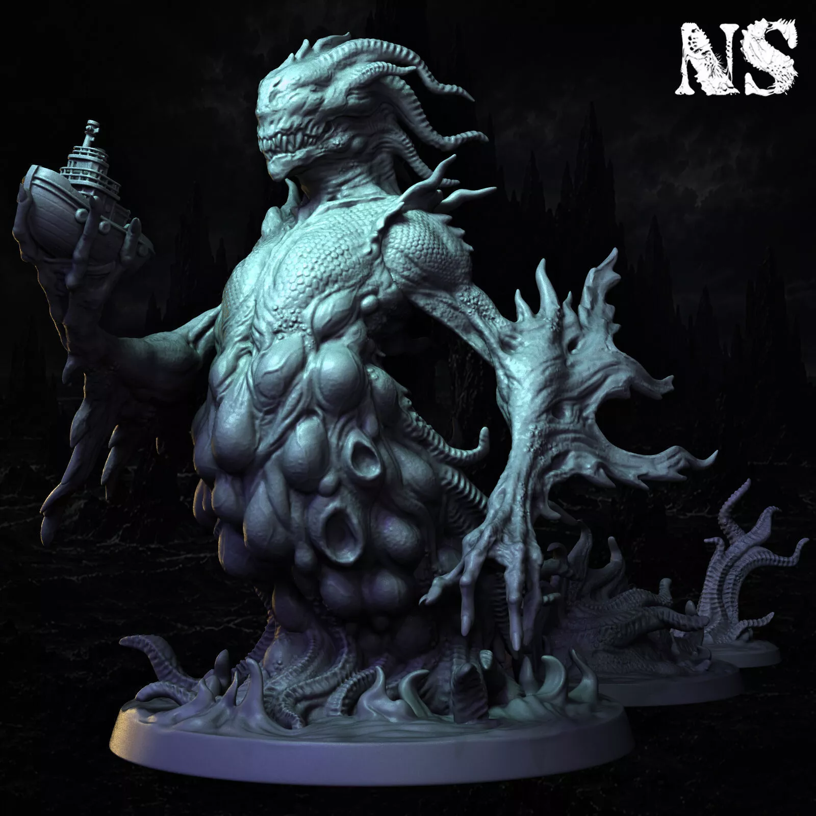Shadow over Innsmouth part 02 - Mother Hydra 3D print model
