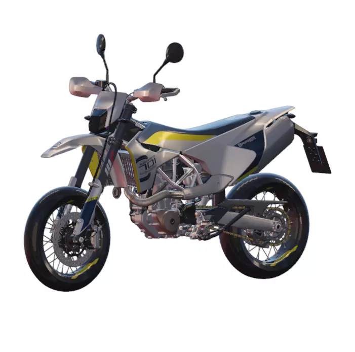 Husqvarna 701 Supermoto 2018 3D Printable STL Model Supermoto 3D print model