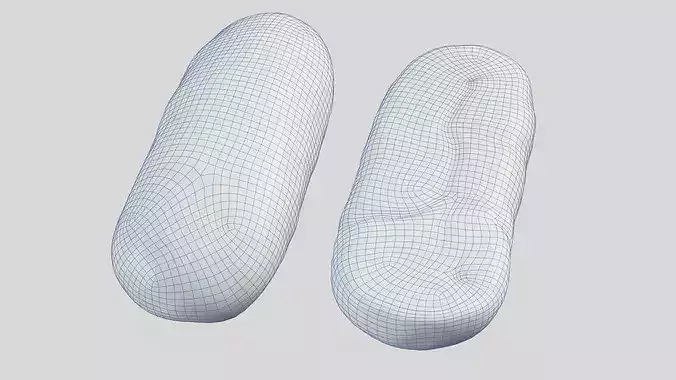White Bread Loaf Photogrammetry 3D Scan Low-poly 3D model 7