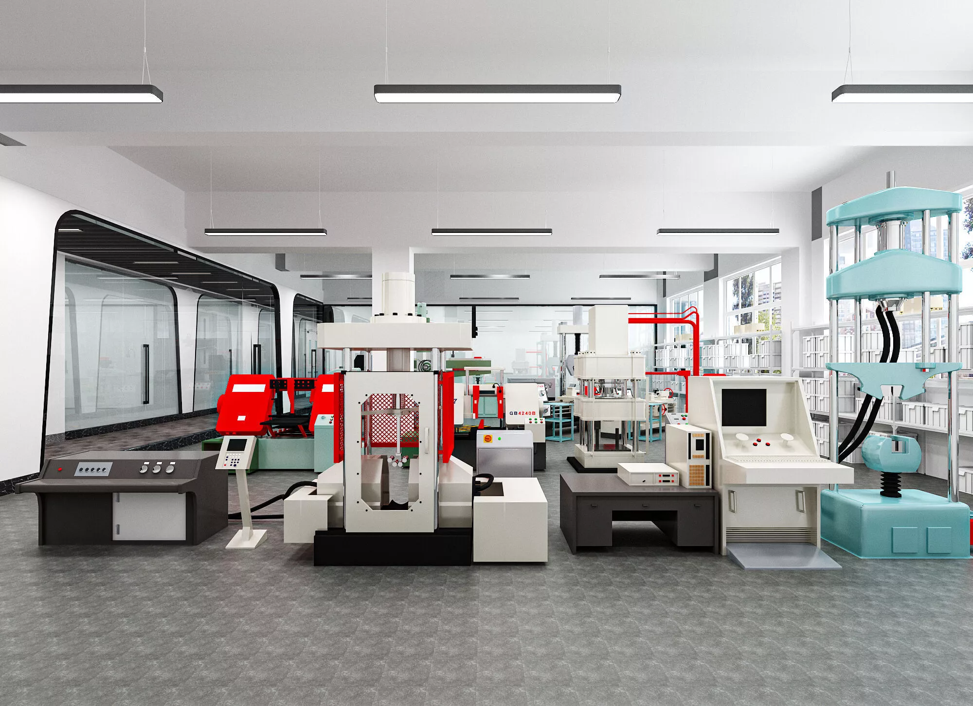3D model Mechanical testing laboratory VR / AR / low-poly | CGTrader