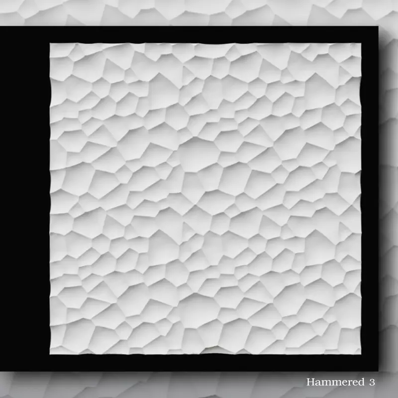 HAMMERED TEXTURE CNC Hammered 3 3D print model