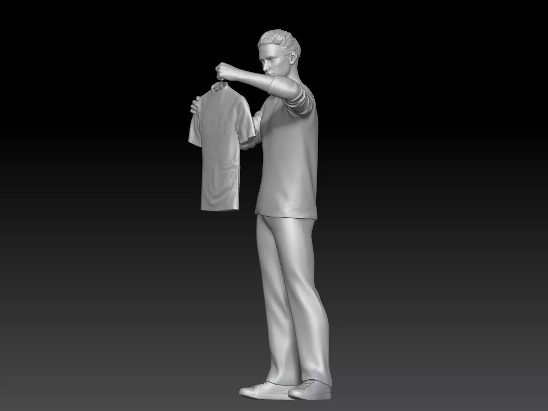 store clothes shop man 1 3D print model