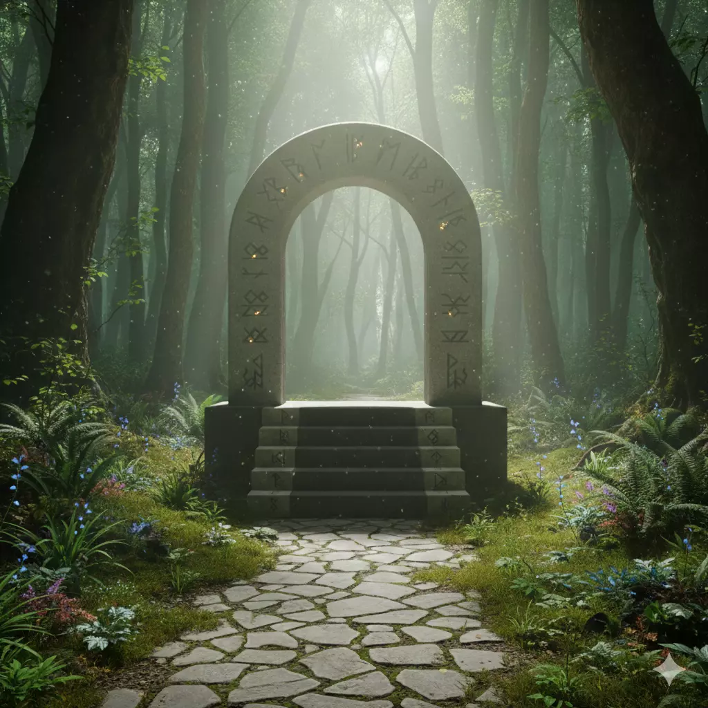 Arcane Portals mystical stone archway 3D print model